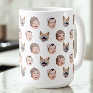 Tasse für BabyGesicht, für , 3 Fotos für die indi
