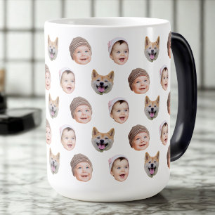 Tasse für BabyGesicht,  für , 3 Fotos für die indi