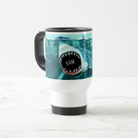 Tasse für beängstigende Haie-individuelle Name