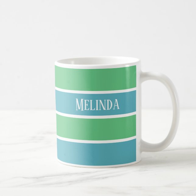 Tasse für blaue / grüne Streifen (Rechts)