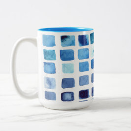 Tasse für blaue Wasserfarben