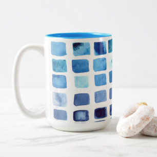 Tasse für blaue Wasserfarben