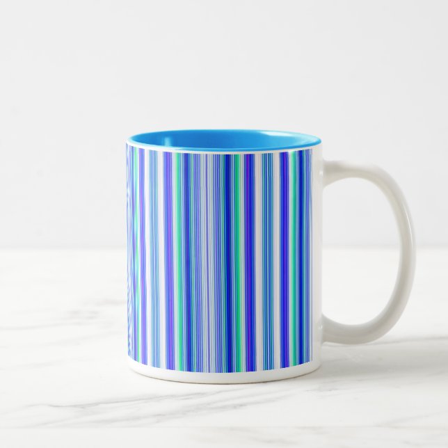 Tasse für blaugrüne Streifen (Rechts)