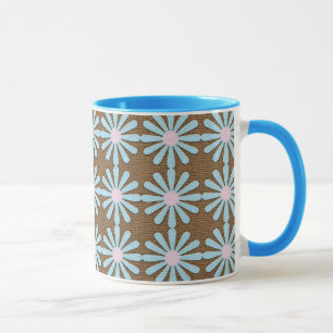 Tasse für Blue Pop Art Blume