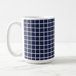 Tasse für coole blaue Quadrate