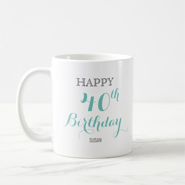 Tasse für Dame mit individuellem Alter (Links)
