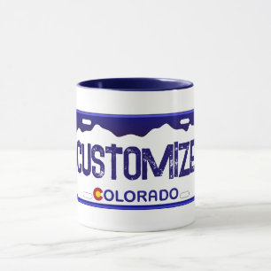 Tasse für das individuell anpassbare Colorado Blue