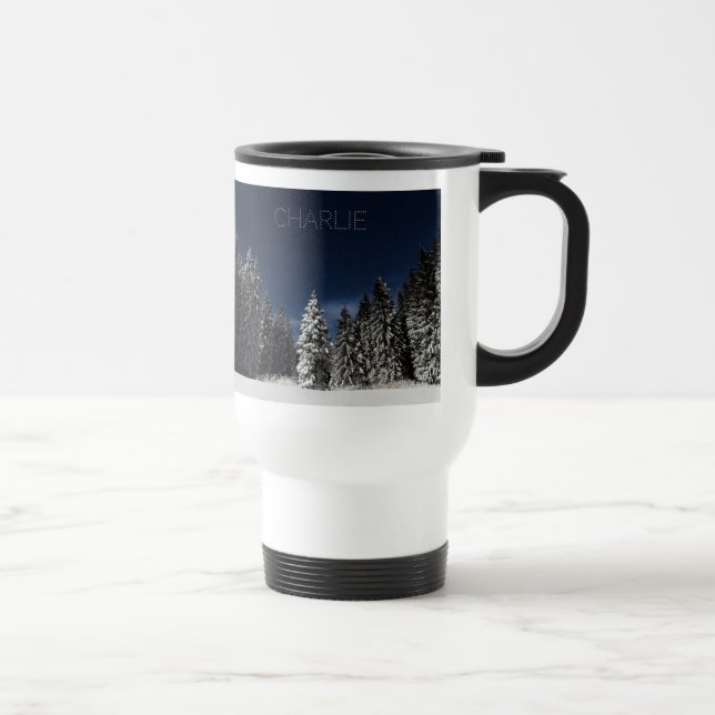 Tasse für den benutzerdefinierten Winter-Himmel (Rechts)