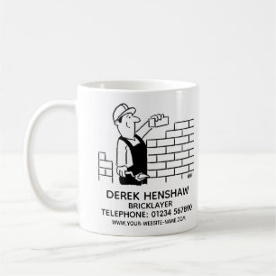 Tasse für den Bricklayer-Werbecoffee