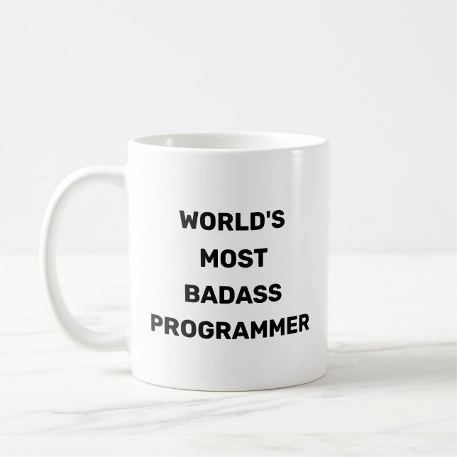 Tasse für den coolsten Programmierer der Welt (Links)
