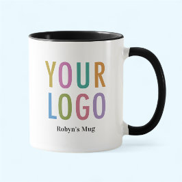Tasse für den Firmennamen Benutzerdefiniertes Logo