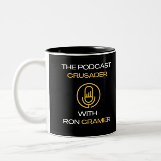 Tasse für den Podcast-Kreuzfahrer mit Ron Cramer (Links)