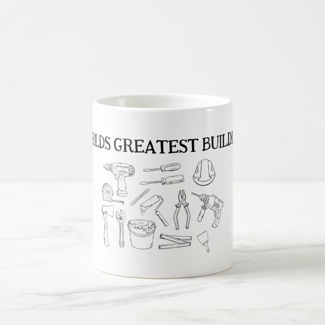 Tasse für den weltbesten Builder aller Zeiten (Mittel)