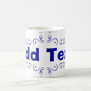 Tasse für die Blue Add Text-Keramik