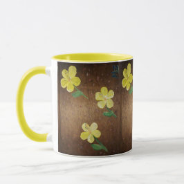 Tasse für die gelbe Blume
