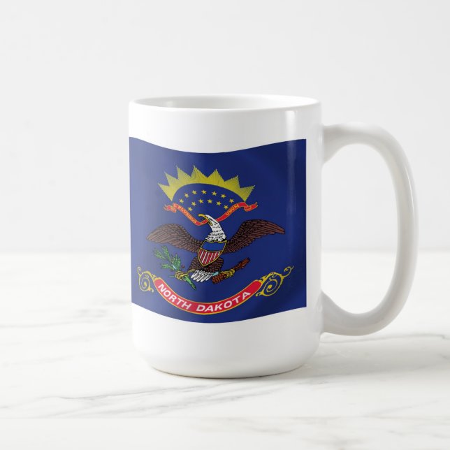 Tasse für die Nord-Dakota-Flagge (Rechts)