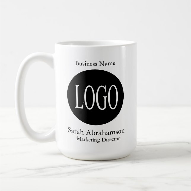 Tasse für die Tasse von Schwarzweiß-Logos (Links)