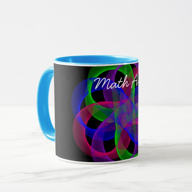 Tasse für Doppelschleife Geometric Math Art (Vorderseite Links)