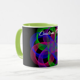 Tasse für Doppelschleife Mesh Geometric Coffee