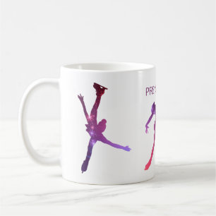 Tasse für Eiskunstläufer - Silhouette Rose Viole