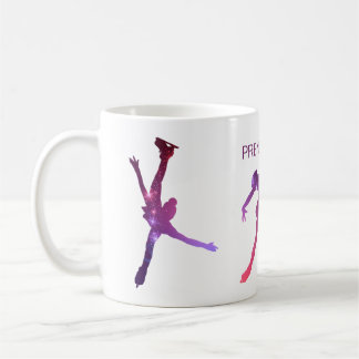 Tasse für Eiskunstläufer - Silhouette Rose Violet