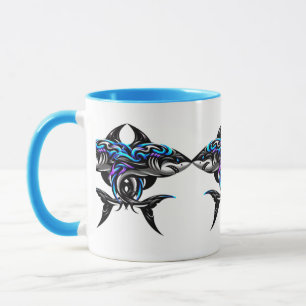 Tasse für farbenfrohe 3D Digital Art