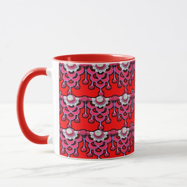 Tasse für farbenfrohe 3D Digital Art (Links)