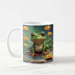 Tasse für farbenfrohe Froschkonstruktionen