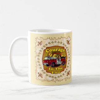 Tasse für Feuerwehrleute von Feuerwehrfahrzeugen