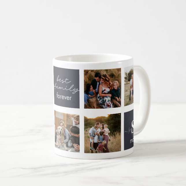 Tasse für FotoCollage - Beste Familie (VorderseiteRechts)