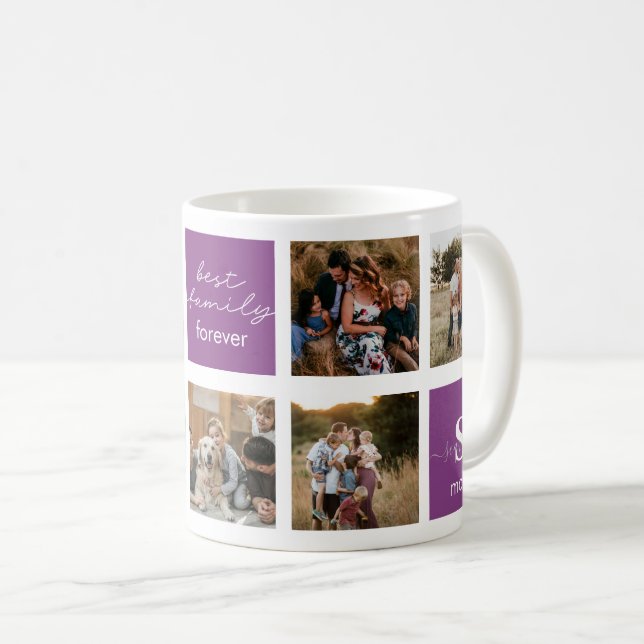 Tasse für FotoCollage - Beste Familie (VorderseiteRechts)