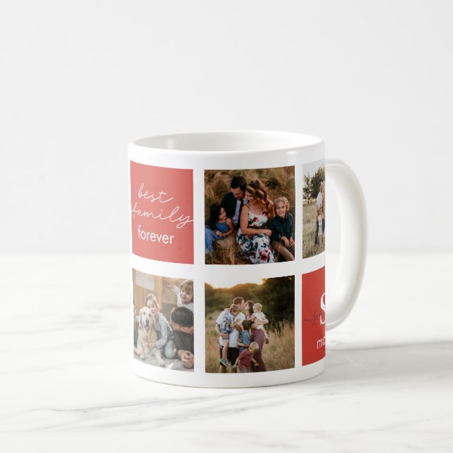 Tasse für FotoCollage - Beste Familie (VorderseiteRechts)