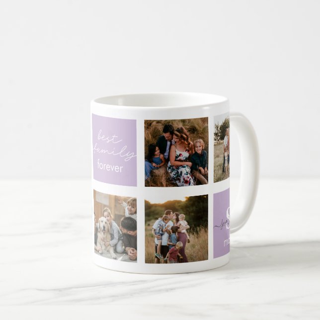 Tasse für FotoCollage - Beste Familie (VorderseiteRechts)