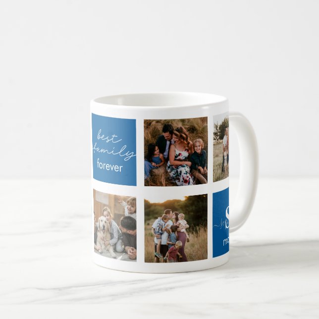 Tasse für FotoCollage - Beste Familie (VorderseiteRechts)