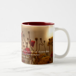 TASSE für Gedicht und Blumendesign