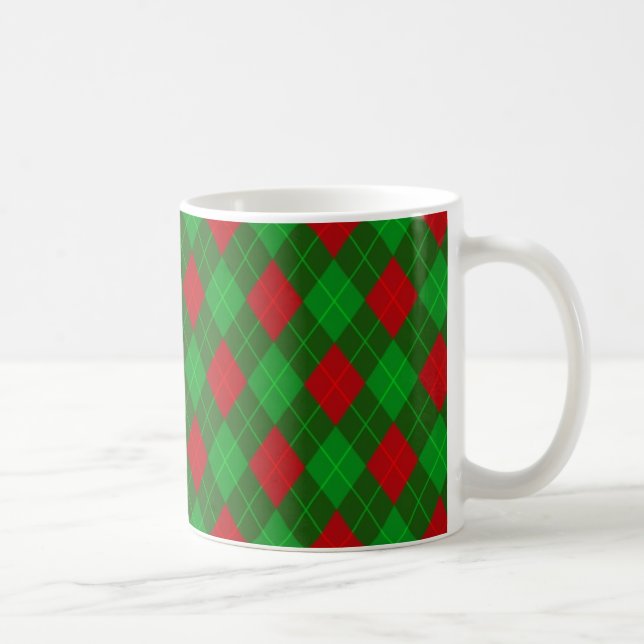 Tasse für gemusterten Weihnachtskaffee (Rechts)
