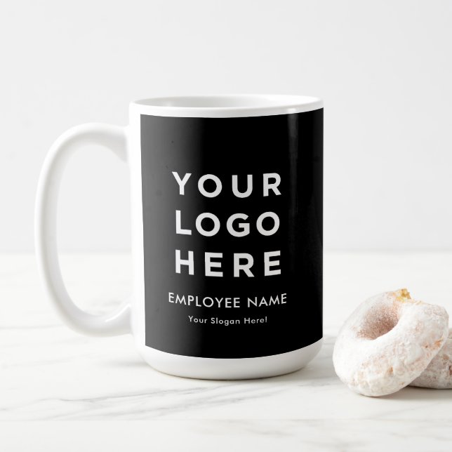 Tasse für große Mitarbeiter Slogan-Unternehmen Log (Mit Donut)