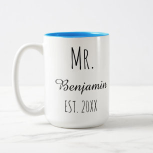 Tasse für Herrn und Frau, individuelle Tasse für P