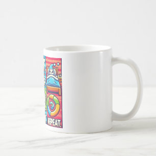 Tasse für Kinder "Essen, spielen, schlafen und wie