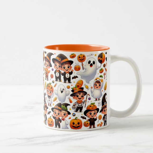 Tasse für Kinder "Wunderbrauen: Halloween Spaß!" (Rechts)