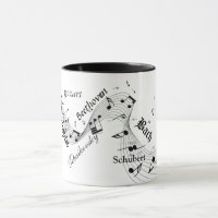 Tasse für klassische Komponisten