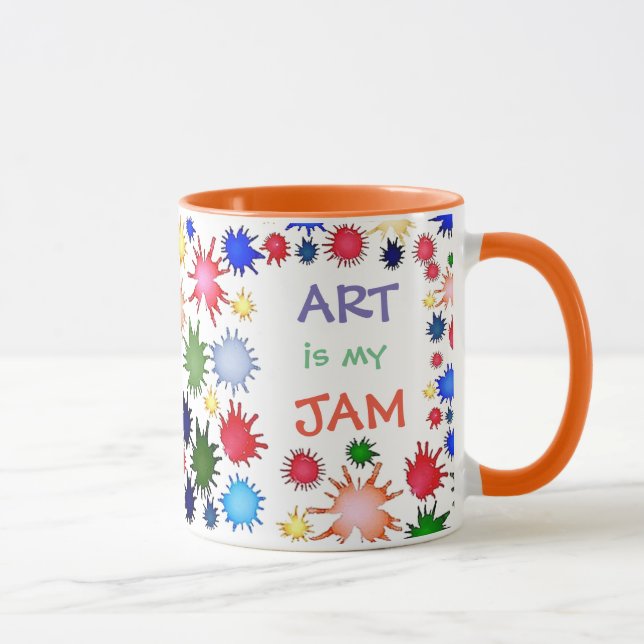 Tasse für Kunstlehrer, Kunstjam, Geschenk für Lehr (Rechts)