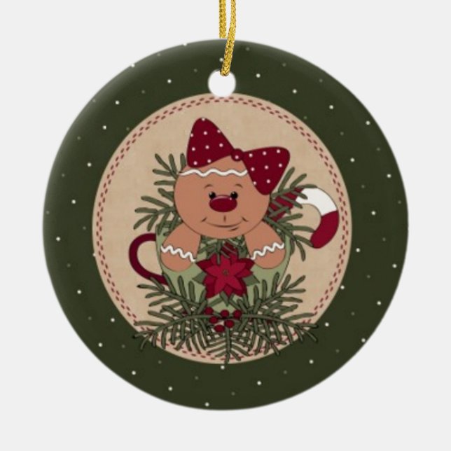 Tasse für Lebkuchen Keramikornament (Vorne)