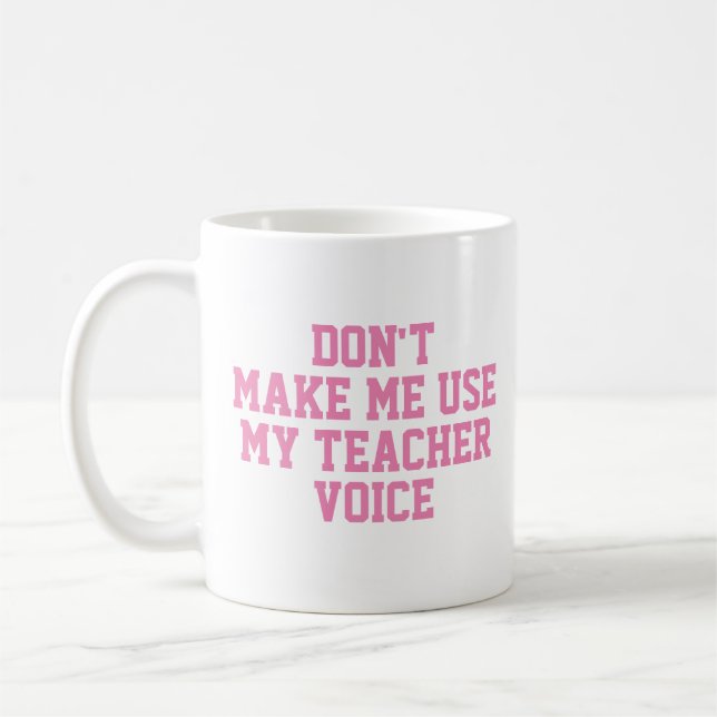 Tasse für Lehrergeschenke | Funny Quote Slogan Tas (Links)