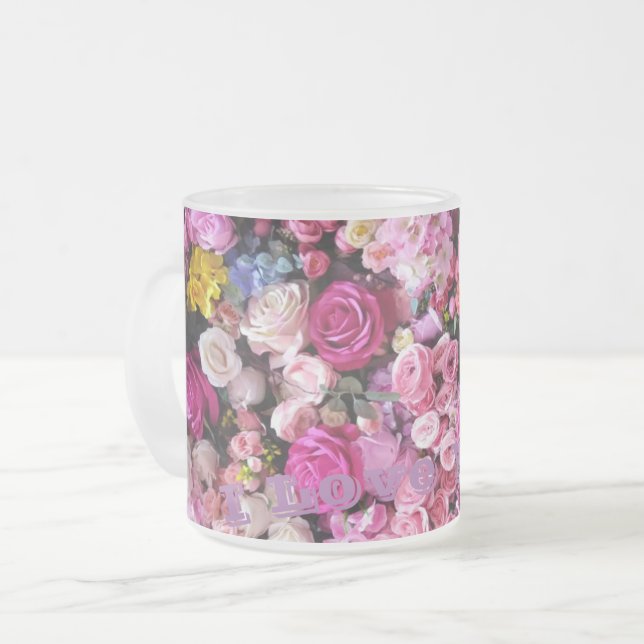 Tasse für mattierte Lieben (Vorderseite Links)
