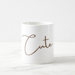 Tasse für Minimalistische ästhetische Typografie -