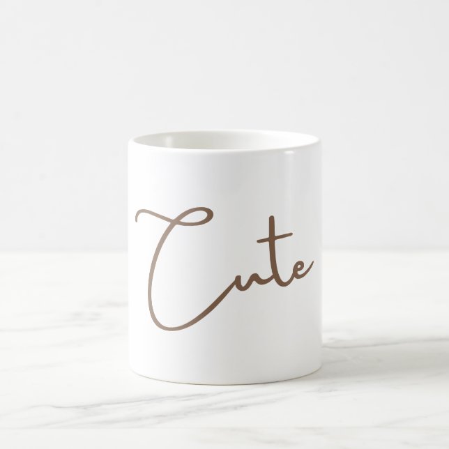 Tasse für Minimalistische ästhetische Typografie - (Mittel)
