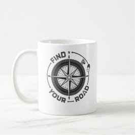 Tasse für Minimalistische Motorradkompass