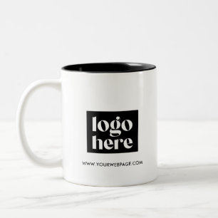 Tasse für Minimalistische Werbung für Logo