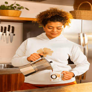 Tasse für Monogramm-Blumenmuster - Eleganter Buchs